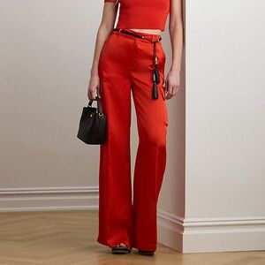 Polo by Ralph Lauren Red Wide Leg Pants
